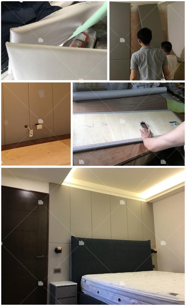 東西工務所-蒙特里安張府設計案-第七階段:石材、裱布、清潔施工照片