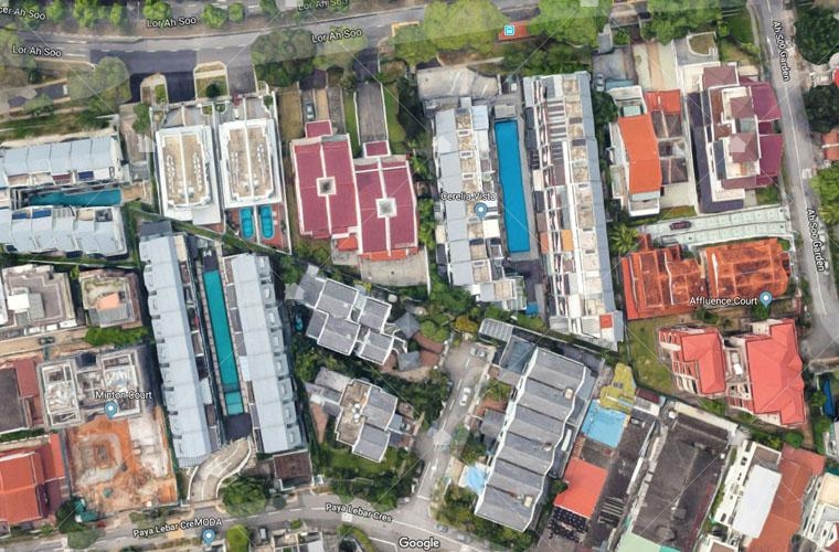 從空拍圖可以看到新加坡的綠意充滿大街小巷,本圖引用自GOOGLE空拍地圖。 從空拍圖可以看到新加坡的綠意充滿大街小巷,本圖引用自GOOGLE空拍地圖。