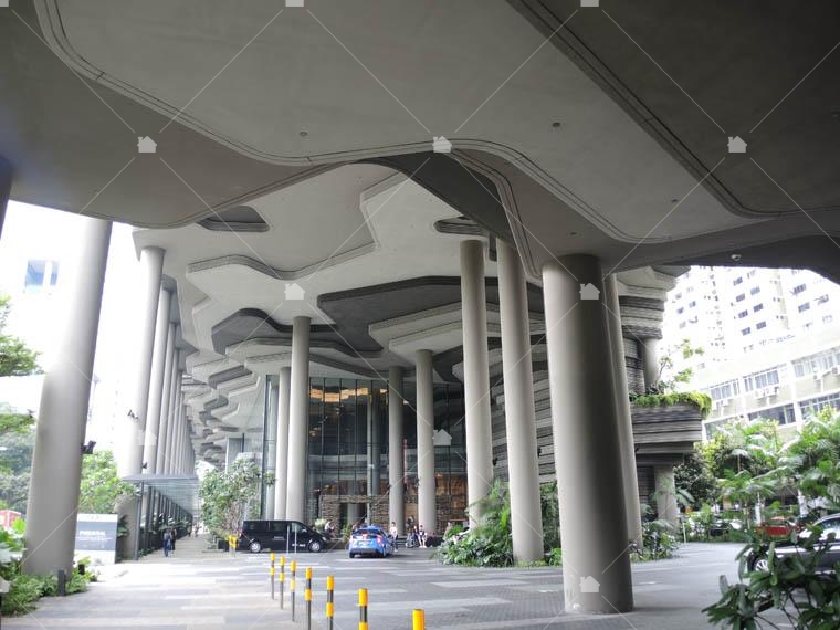 PARKROYAL On Pickering外觀類岩層造型